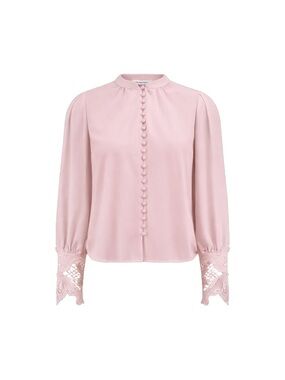 BLAKE LACE SLEEVE BLOUSE BLUSH THE NOLI SHOP